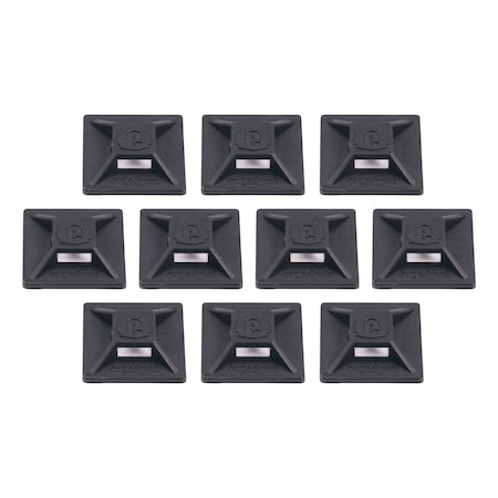 Ergodyne Adhesive Mounts, Black, 7/8" L, PK10 3701PK