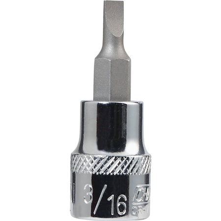 Channellock Standard 3/8'' Drive 3/16'' Slotted Screwdriver Bit Socket 371130