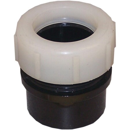 Canplas Trap Pipe Adapter, 1-1/4 in, Spigot x MNPT, ABS, Black, SCH 40 Schedule 102800ABC