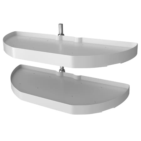 Rev-A-Shelf Plastic; Steel, White, 21.5 in W, 15.88 in H, 31 in D 6882-31-11-570