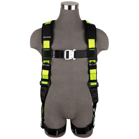 Safewaze PRO Full Body Harness 1D, QC Chest, QC Legs 3X SW280-QC-3X