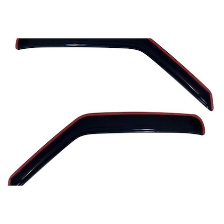 Ventshade Rainguards, Aerodynamic Design, In-Channel, Smoke, Acrylic, Set Of 2 192141