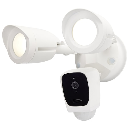 Nuvo Starfish Bullet SMART Security Light w/Camera 20W 3000K CCT White Finish 120-277V 65/900R1