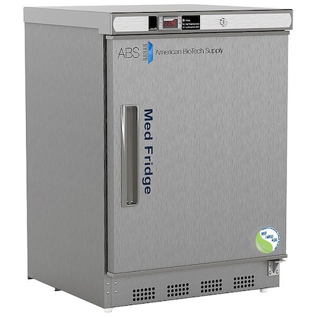 American Biotech Supply Refrigerator, White, 4.6 cu ft, 120 V PH-ABT-NSF-UCBI-0404SS