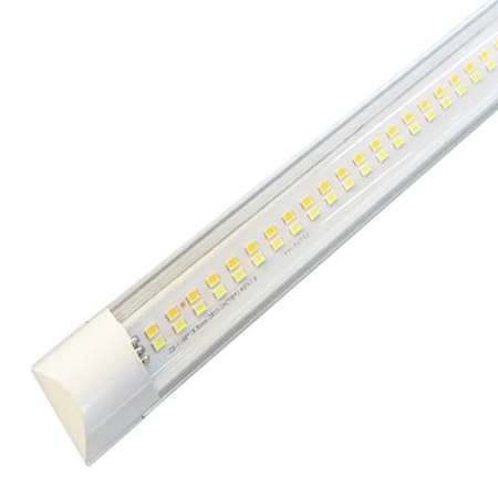 Beyond Led Technology YONAH 3rd Gen, LED Linkable Integrated Tube, Adj Wtt 40W-60W, 8400 Lm, CCT 3K-65K, 8ft, Clear Lens, 6PK 156831