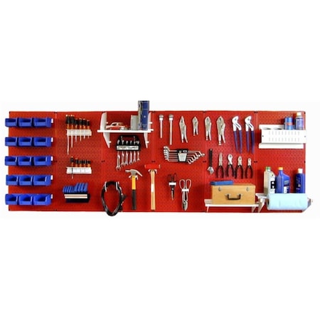 Wall Control Master Metal Pegboard Workbench Kit -6 Panel Kit 30-WRK-800