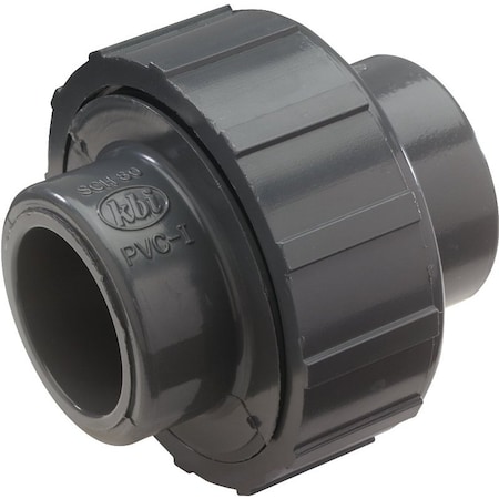 Nds Pipe Union, 112 in, Slip Joint, Gray, SCH 80 Schedule, 150 psi Pressure U-1500-S
