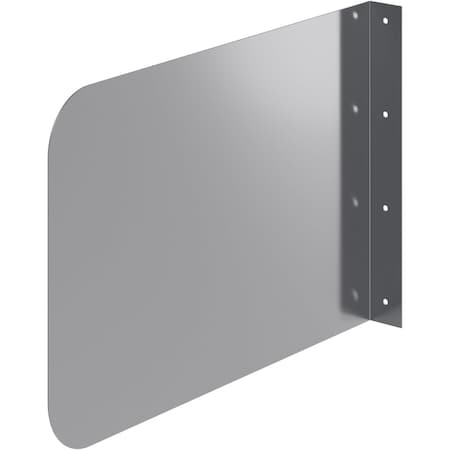 Amgood 18 in. x 12 in. Stainless Steel Wall Mount Splash Guard WMSG-1812-Z
