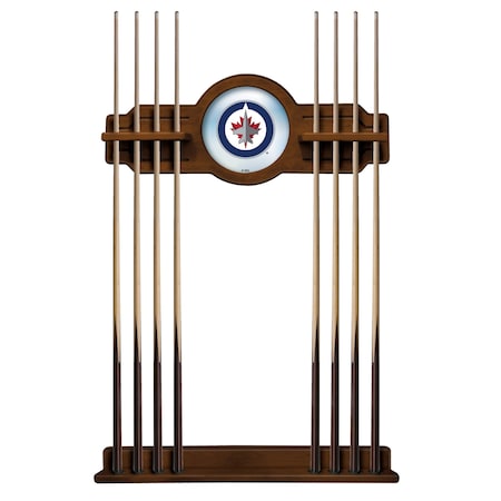 Holland Bar Stool Co Winnipeg Jets Cue Rack in Chardonnay Finish CueChrdWinJet