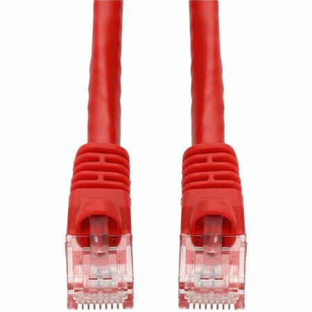Add-On 60FT RED CAT 6 PVC ETHERNET CABLE SNAGLESS BUBBLE BOOT RJ-45 M/M ADD-60FCAT6-RD