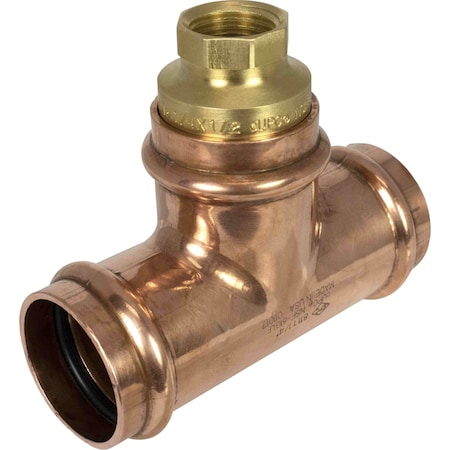 Apollo Valves 8712 3/4X3/4X1/2 CXCXF LL BRS (& CU FML), 5PK 10066581