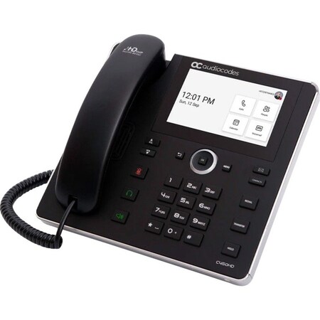Audiocodes C450HD IP-PHONE POE GBE WITH INTEGRATED BT, DUAL BAND WIFI AND AN EXTERNAL POWER SUPPLY BLACK IPC450HDEPSG-DBW