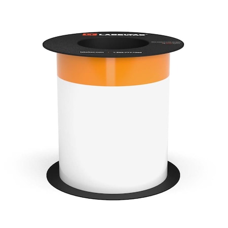 Labeltac Arc Flash Continuous Header Stock 6in x 75ft, 1.75in Header Stripe, Orange LT606AFC-1.75-C