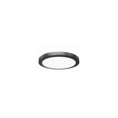 Feit LED Edge-Lit Flat Panel Light Kit, 12.5 W, 11 in Round, Flush Mount, Selectable Color Temp, Black 74210/6WY/BK