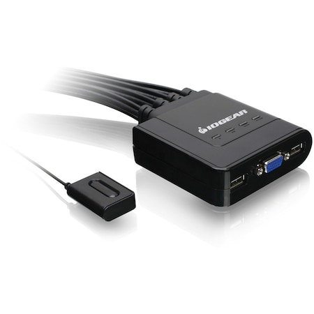 Iogear USB KVM Switch - 4 x 1 - 4 x HD-15 Video, 4 x Type A USB - Desktop GCS24U