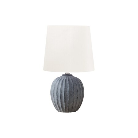 Monarch Specialties Lighting, 19"h, Table Lamp, Grey Resin, Ivory / Cream Shade, Transitional I 9869