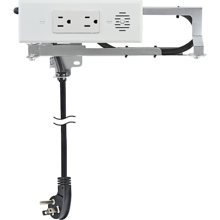 Docking Drawer Electrical Outlet Compact 2 AC White 15 Amps for Drawer 1514-160W-X21