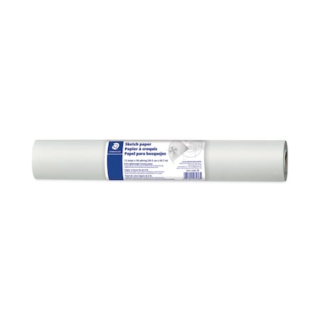 Staedtler Transparent Sketch Paper Roll, 8 lb Bond Weight, 12in x 50 yd, White 937S 1250R