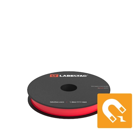Labeltac Magnetic Supply 0.5in x 25ft LT4/Pro X, Red LT0504M