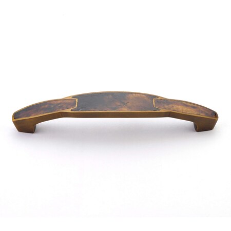 Schaub 6in Center to Center Tiger Penshell Cabinet Pull Estate Dover Finish 992-6-PEN-ED