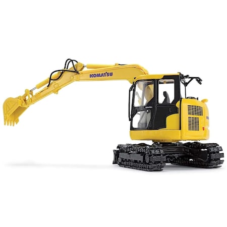 First Gear Komatsu PC78US-11 1 by 50 Scale Diecast Model Excavator, Yellow 50-3474