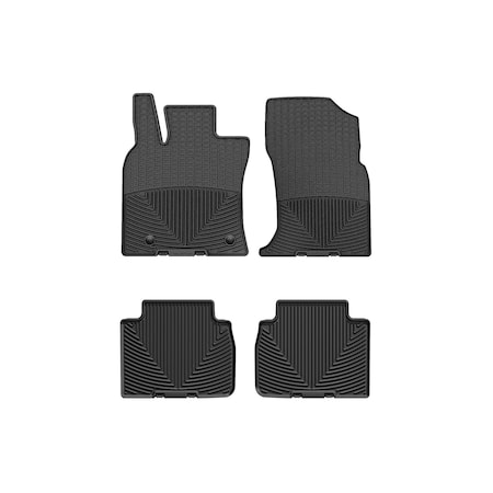 Weathertech Black, Front and Rear All Weather Floor Mats W564-W464