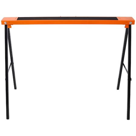 Edendirect 2 Pack Folding Saw Horses, Heavy Duty Steel Work Horse, 275 lbs Capacity, Portable with Handle ED-W465P199517