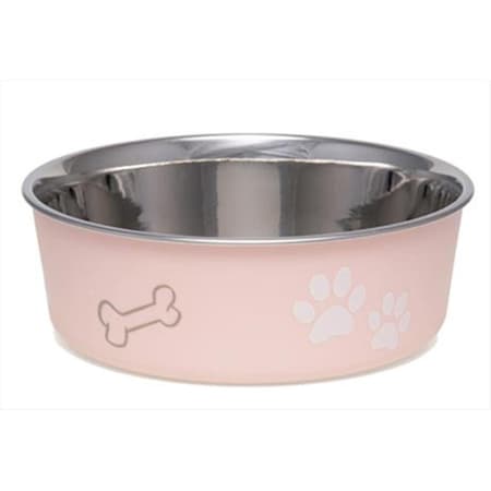 Loving Pets Bella Bowl Pink Lg 430854
