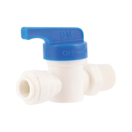 Sharkbite Push to Connect 0.37 x 0.37 in. Dia. MIP Straight Valve, 3PK 4809166