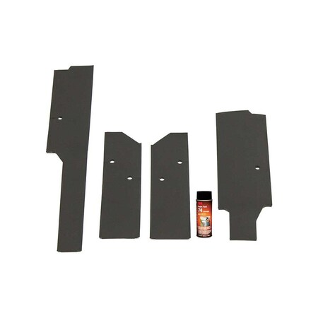 K&M Mfg Corner Post Kit for John Deere 30 Series 4WD Tractors Black Vinyl 4055