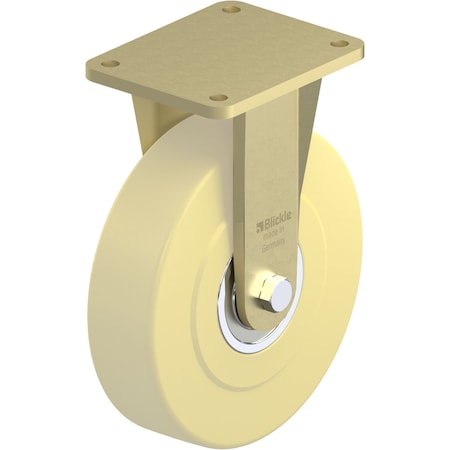 Blickle Rgd Plate Caster, Nyln, 9-7/8", 11, 000 lb. BS-GSPO 250K