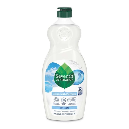 Seventh Generation Free and Clear Dish Soap, 19 Ounce, 6PK 68406240