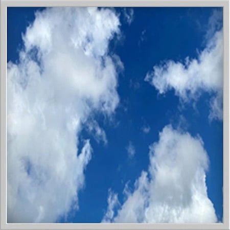 Beyond Led Technology LED Cloud Panel, Adj Watt 20W/25W/30W/35W/40W, Adj CCT 3K/3500K/4K/5K/6500K, 100-277V, 2'X2', 4PK 157103