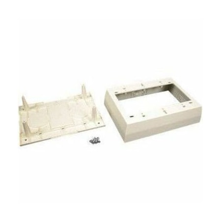 Wiremold Device Box Fitting, Ivory, PVC PSB3V
