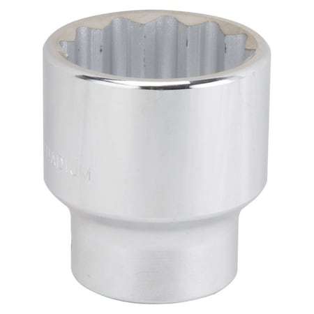 Vulcan Drive Socket, 46 mm Socket, 3/4 in Drive, 12-Point, Chrome Vanadium Steel, Chrome MT-SM6046