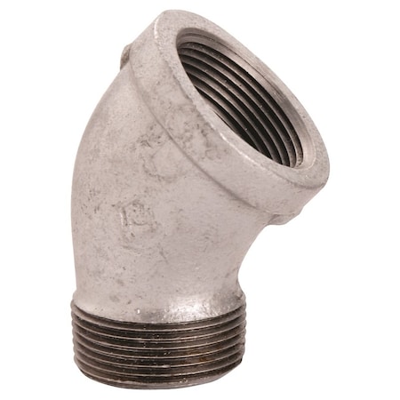 Prosource Exclusively Orgill Street Pipe Elbow, 112 in, Threaded, 45 deg Angle, SCH 40 Schedule PPG121-40