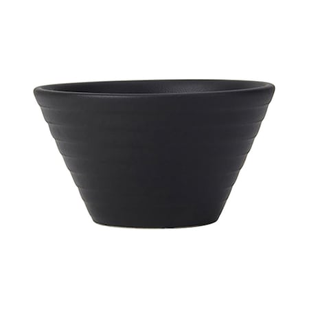 Tuxton China Tuxton 7 oz Matte Black Embossed Bouillon Embossed Cup VBB-080