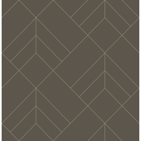 A-Street Prints Sander Chocolate Geometric Wallpaper 4066-26549