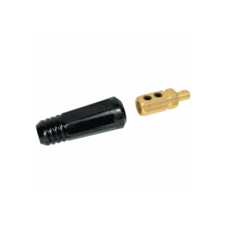 Best Welds Dinse Style Cable Plug and Socket, Male, Ball Point Connection, 3/0 AWG to 2/0 AWG Cable, 2PK 900-SK-95