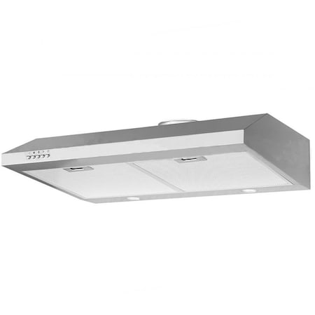 Victory 30-Inch 400 CFM Under Cabinet Range Hood, Push Button Controls, LED Lights UC400-30