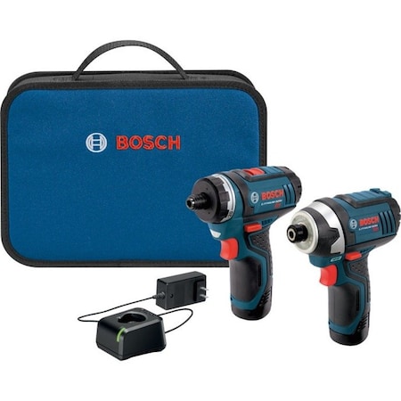 Bosch 12V 2-Tool Driver Combo Kit with Two-Speed Pocket Driver and Impact Driver CLPK27-120