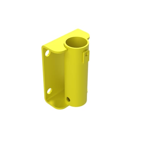 Safety Rail Face Mount Bracket, Single Extended, Yellow 400084