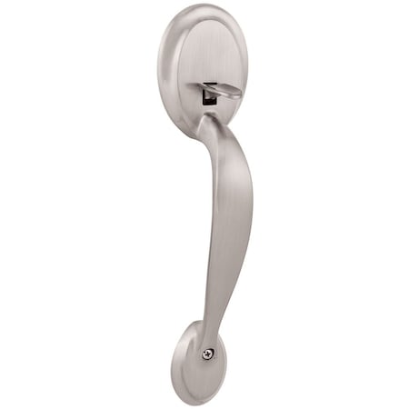 Kwikset Dakota Handle Only; No Deadbolt with RCAL Latch and RCS Strike Satin Nickel Finish 898DA-15