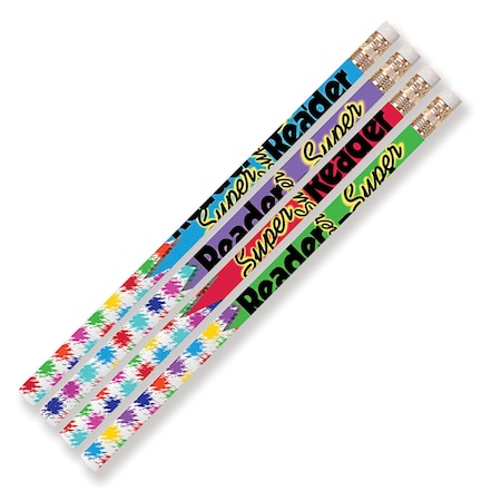 Musgrave Pencil Co Super Reader Motivational Pencils, 144PK MUS2339G