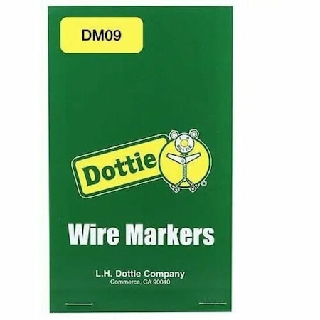 Dottie L.H. Dottie Vinyl Cloth Wire Marker Book (0-9) DM09