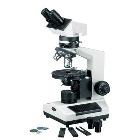 Amscope PZ200 Polarizing Binocular Compound Microscope 40X-640X Magnification PZ200BA
