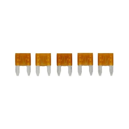 Eaton Bussmann series ATM blade fuse, Color code tan, 32 Vdc, 5A, 1 kAIC, Non Indicating, 5PK ATM-5