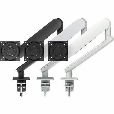 Atdec heavy duty display desk mount, supports monitors curved or flat to 35 and 17.6lbs, AW-ORA-F-W