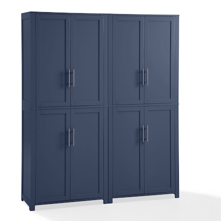 Crosley Savannah 2-Piece Kitchen Storage Pantry Set KF33020NV