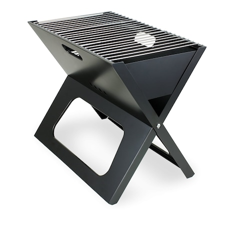 Picnic Time Family Of Brands X-Grill Portable Charcoal BBQ Grill, Black 775-00-175-000-0